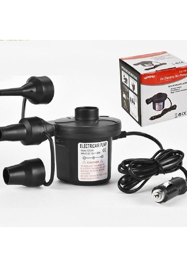 12v Araç Çakmağından Çalışan 3 Başlık Çift Fonk. Elektrikli Pompa Çok Renkli