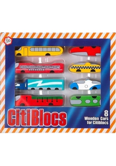Calimera Toys Ahşap Mini Arabalar 8'li