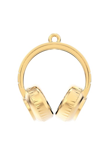 Chocli 18 Ayar Altın Kaplama Kulaklık Kolye