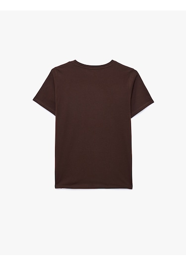 Koton Regular Fit Pamuklu Kısa Kollu Bisiklet Yaka Basic Tişört Kahverengi 6sak60004ek Kahve Koton Regular Fit Pamuklu Kısa Kollu Bisiklet Yaka Basic Tişört Kahverengi 6sak60004ek Kahve
