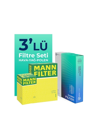 Mann Jeep Renegade 1.5 Hybrid Filtre Bakım Seti (2023-2024) 3 Lü