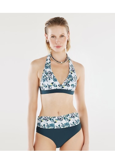 Yargıcı Yüksek Bel Bikini Alt 25ykbw1040b 014 Yeşil