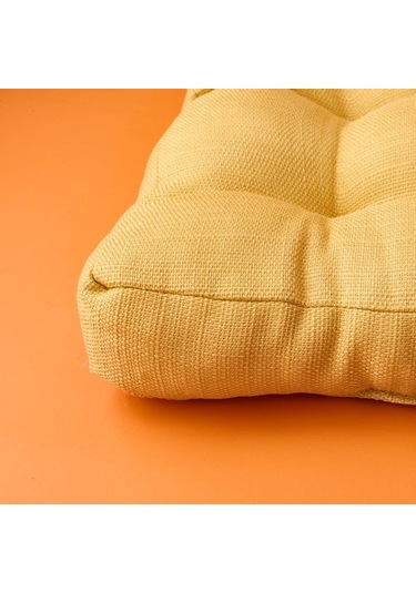 Evidea Soft Traum Sandalye Minderi - Hardal - 45x45 Cm Hardal