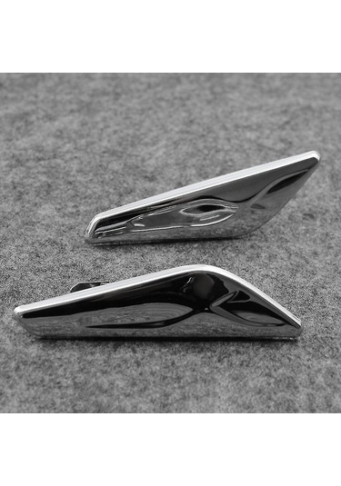 Skycity Bmw X3 X4 F25 F26 İçin Plastik Gümüş Renkli Fender Yön Belirti Işığı Kapağı Parça No:51117338569