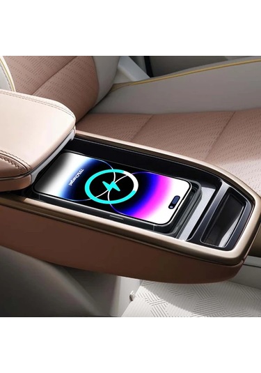 Honeybeeshop Siyah Fast Car Kablosuz Sarj Cihazi İphone Uyumlu 16 15 14 Xiaomi Kaymaz Silikonlu Usb Sarj Pedi