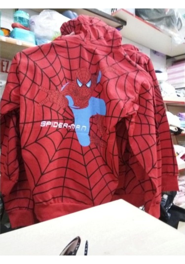 Lavinya Erkek Çocuk Kırmızı Kapüşonlu Hırka