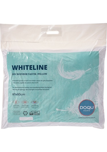 Doqu Home White Line Microfiber Yastık 60x80 CM 1000gr