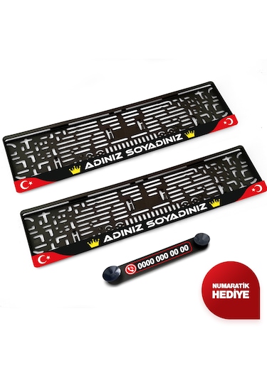 İsme Özel Kişiye Özel Plakalık Numaratik Hediyeli