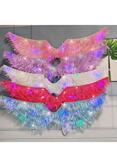 Lıcorıce Kumaş Parlayan Kanatlar Parti Dekoru-mor