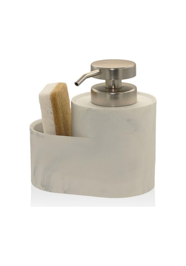 The Mia Marble Süngerli Sıvı Sabunluk 400 Ml Sbn0081 Beyaz