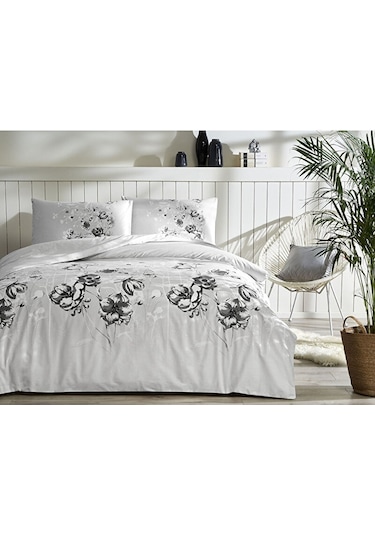 Özdilek Floretta Florescer Çift Kişilik Nevresim Takımı 429405 Gri