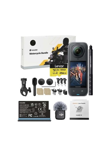 X5 Aksiyon Kamerası Süper Moto Kit Siyah