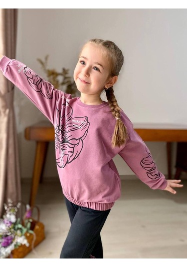 Kız Çocuk İspanyol Paca 2'li Takım Mor