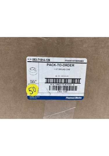 Thomas & Betts 053-71814-126 1-1/2'' Çelik Topraklama Konisi 50 Adet