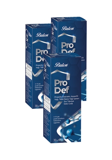Balen Prodef 30 Ml Pro Def Propolis Ekstraktlı 30 ML 3 Adet
