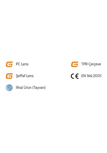 Aran Safety Mıld Gözlük