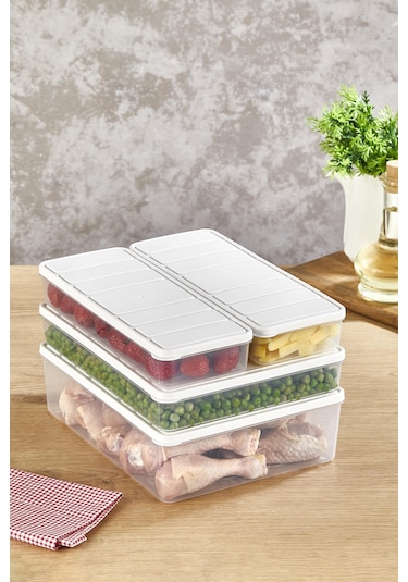 Selka Nora 4'lü Set 1 Adet 4 Lt. 1 Adet 2,25 Lt. 2 Adet 1 Lt. Ekru