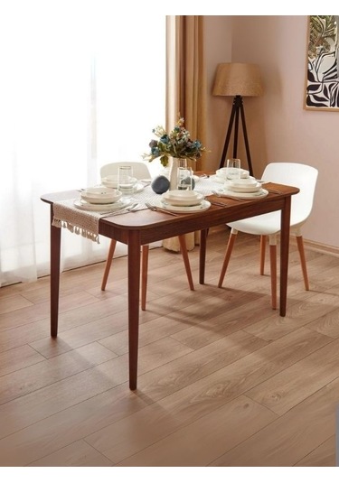 Ludovica Fransız Retro Still Açılır Yemek Masası 80x120 Ceviz