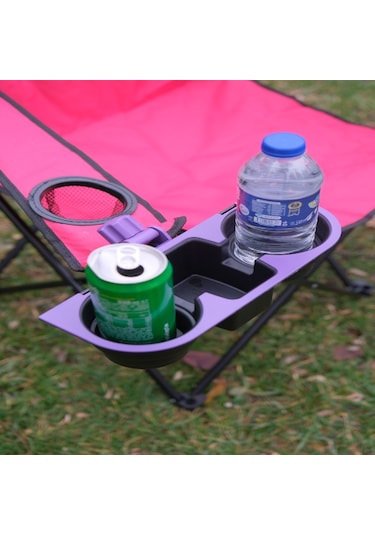 Bardak Tutucu. Bardaklık. Kamp Sandalyesi Aparatı. Siyah Renk Siyah