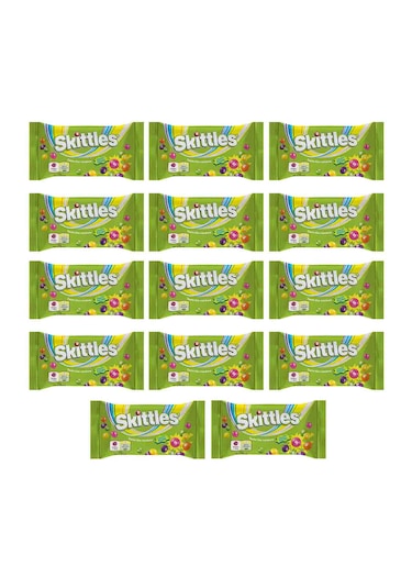 Skittles Sours Ekşi Meyve Aromalı Draje Şekerleme 38 G X14