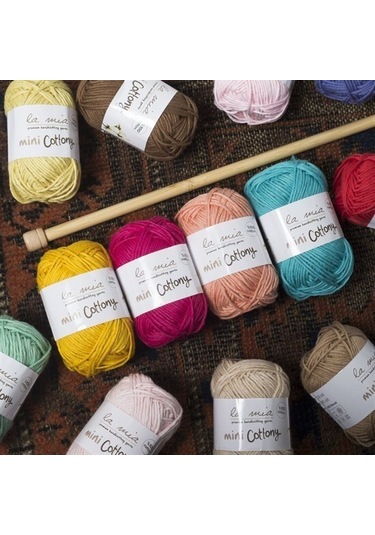 La Mia Mini Cottony 20li Paket 25g Renkli El Örgü İpi - 33845