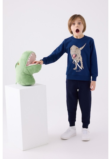 Rolypoly Erkek Çocuk Eşofman Takımı Rp3430 Koyu İndigo Koyu İndigo