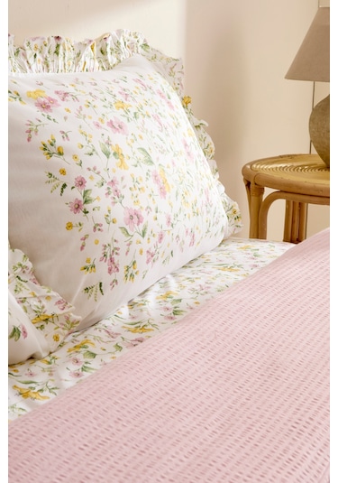 Karaca Home Dorian %100 Pamuk Muslin Çift Kişilik Nevresim Takımı Pudra