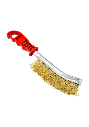 Master 505135 Çelik Telli Kıvrık Uçlu Plastik Saplı Tel Fırça