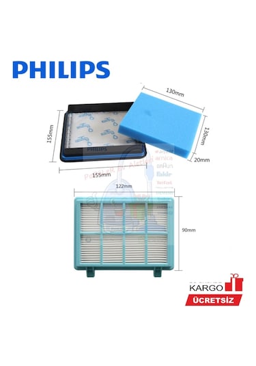 Philips Fc9332-07 Powerpro City Hepa Filtre Seti (481545922) Fiyatları ve  Özellikleri