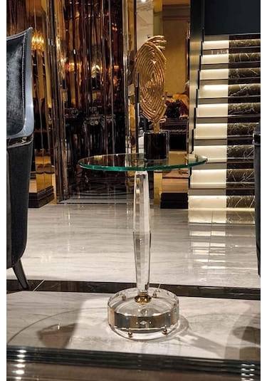 Dulda Akrilik Magnolia Sehpa Şeffaf