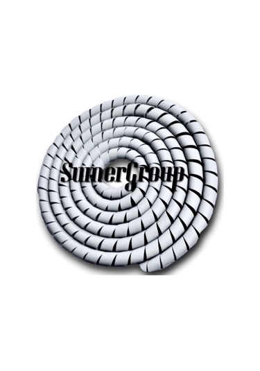 Sumeergroup 40Mm Kablo Toplayıcı Koruyucu Spiral Gri 25M