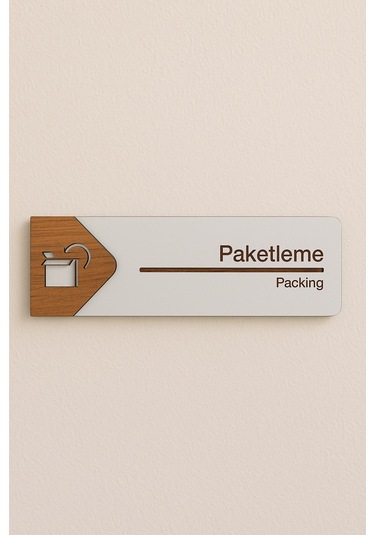 Paketleme Ofis Oda Kapı İsimliği Yönlendirme Tabelası Levhası Kişiselleştirilebilir