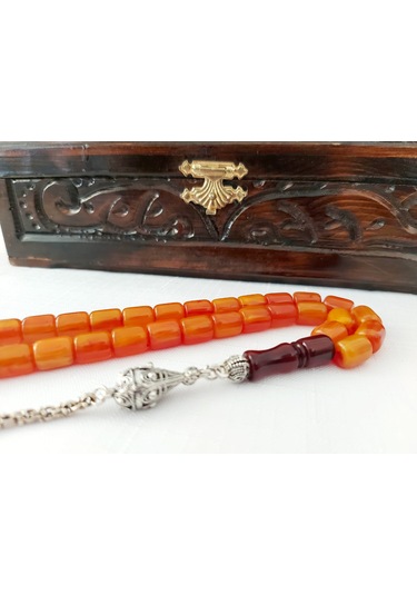 Soma Tesbih Çubuk Malzemeden Yapma Fıçı Kesim Sıkma Kehribar Tesbih 9 x 11