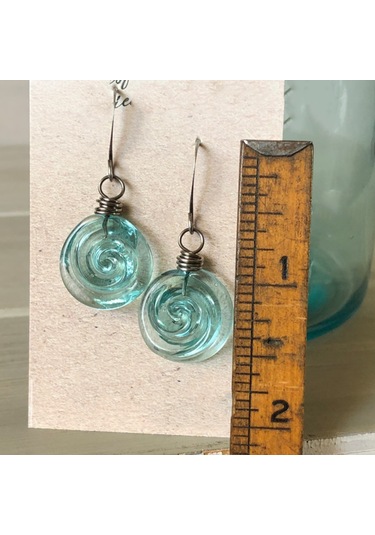 Kadınlar İçin Cam Damla Şeklinde Yaratıcı Takı Küpeleri, Şık Tatil Hediyesi Küpeleri, Damla Kolye