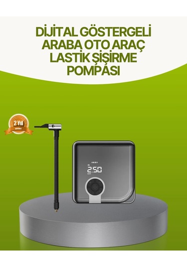 Bfs Dijital Ekranlı Taşınabilir Akıllı Araç Hava Kompresörü