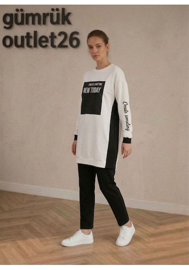 Basicpark Kadın Sweatshırt Beyaz