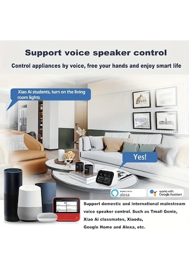 Motion003 2 Adet 16a Mini Akıllı Wifi Anahtarı Alexa Google Home Uyumlu Ewelink Otomasyonu