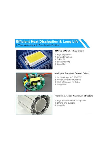 Gajeena 30w E27 Vidalama Led Ampul, Ev İçin Enerji Tasarruflu, Göz Koruyucu Ultra Parlak Beyaz Işık, Genel Aydınlatma Için Uygun Diğer