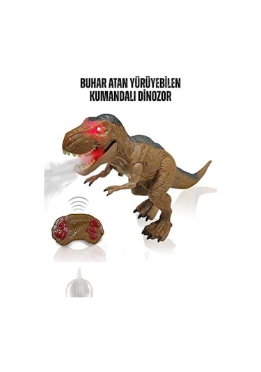 Uzaktan Kumandalı T-rex Dinozor 45 Cm - Buhar Çıkartan Sesli Işıklı Dev Figür