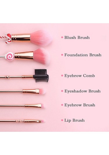 Teltree Noel Temalı Yüksek Kaliteli Makyaj Fırçası Seti - Fondöten, Allık, Göz Farı Ve Dudak Fırçaları İçeren Pratik Çantalı Set