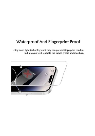 Case 4u Apple Uyumlu iPhone 14 Pro Max Cam Ekran Koruyucu 9h Esnek Nano Şeffaf