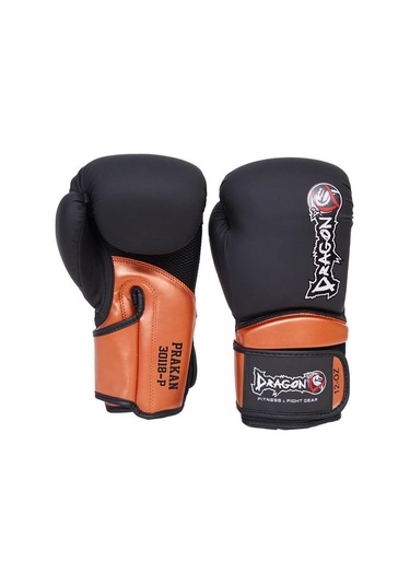 Prakan Boks Eldiveni Siyah Bandaj Ve Şeffaf Dişlik Boks Seti Siyah