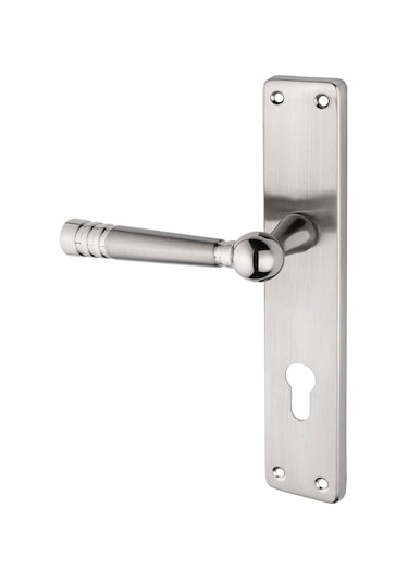 Osmanlı Yale Kapı Kolu Lüx Kare Aynalı Nikel Saten Sol Basar Tek Yön