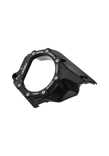 Vespa GTS/GTV Hava Giriş Varyatör Kapak *Siyah-Alüminyum-Cam* (2018- ) / PRODIGY