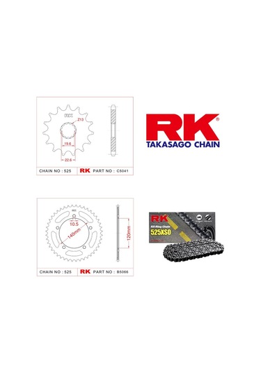 Rk Zincir Dişli Seti Suzuki Gsr 600 04-10