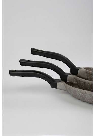 Masterchef Aluminyum Döküm 3'lü Dilimli Tava Gri