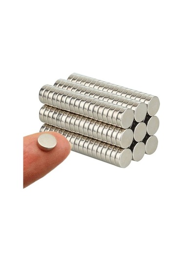 10 Adet 5x1,5 mm Yuvarlak Neodyum Mıknatıs - Disk Magnet (Çap: 5