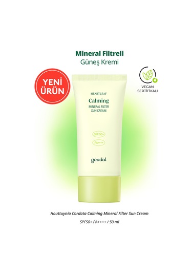 Mineral Filtreli Güneş Kremi Goodal Houttuynia Cordata Calming Mineral Filter Sun Cream Spf50+pa++++