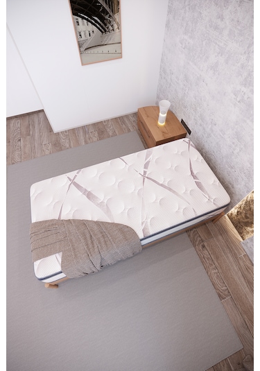 Argimo Aqualis Tek Kişilik 100x200 Pedli Paket Yaylı Yatak 30 Cm