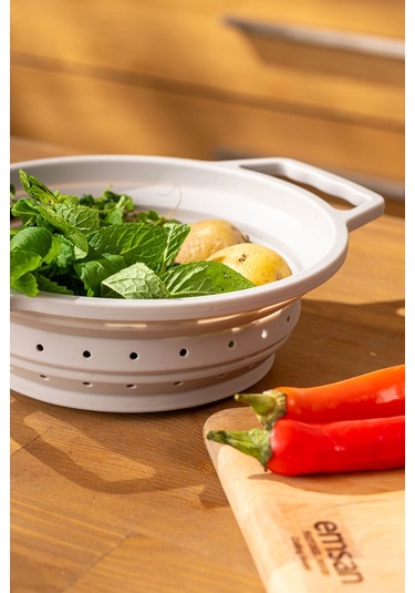 Emsan Soft Katlanabilir Küçük Süzgeç Gri